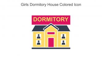 Girls Dormitory House Colored Icon In Powerpoint Pptx Png And Editable Eps Format