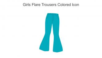 Girls Flare Trousers Colored Icon In Powerpoint Pptx Png And Editable Eps Format