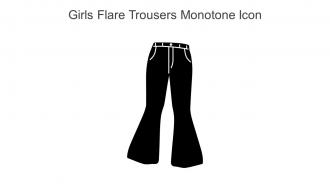 Girls Flare Trousers Monotone Icon In Powerpoint Pptx Png And Editable Eps Format