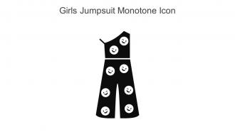 Girls Jumpsuit Monotone Icon In Powerpoint Pptx Png And Editable Eps Format