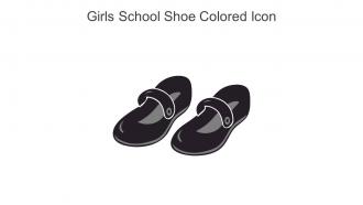 Girls School Shoe Colored Icon In Powerpoint Pptx Png And Editable Eps Format