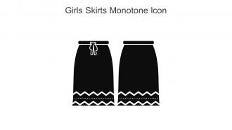 Girls Skirts Monotone Icon In Powerpoint Pptx Png And Editable Eps Format