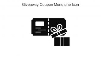 Giveaway Coupon Monotone Icon In Powerpoint Pptx Png And Editable Eps Format