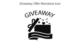 Giveaway Offer Monotone Icon In Powerpoint Pptx Png And Editable Eps Format