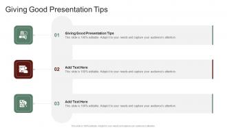 Giving Good Presentation Tips In Powerpoint And Google Slides Cpb