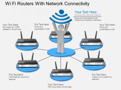 Gk wi fi routers with network connectivity powerpoint template