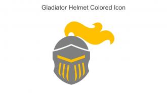 Gladiator Helmet Colored Icon In Powerpoint Pptx Png And Editable Eps Format