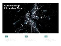 Glass breaking into multiple pieces