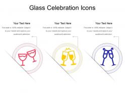 Glass celebration icons
