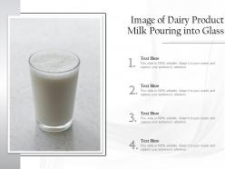 Glass filled with dairy product milk
