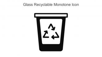 Glass Recyclable Monotone Icon In Powerpoint Pptx Png And Editable Eps Format