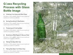 Glass Recycling Process With Glass Bottle Image