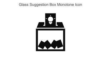 Glass Suggestion Box Monotone Icon In Powerpoint Pptx Png And Editable Eps Format