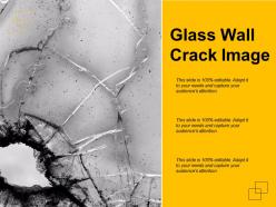 Glass wall crack image