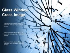 Glass window crack image