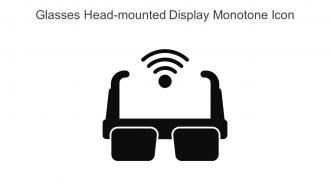 Glasses Head Mounted Display Monotone Icon In Powerpoint Pptx Png And Editable Eps Format