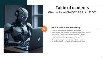 Glimpse About ChatGPT As AI Chatbot ChatGPT CD V Informative Attractive