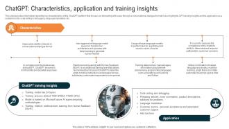 Glimpse About ChatGPT As AI ChatGPT Characteristics Application And Training Insights ChatGPT SS V