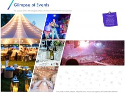 Glimpse of events ppt powerpoint presentation gallery background
