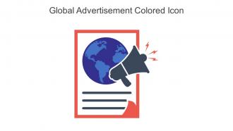 Global Advertisement Colored Icon In Powerpoint Pptx Png And Editable Eps Format