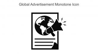 Global Advertisement Monotone Icon In Powerpoint Pptx Png And Editable Eps Format