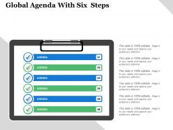 Global agenda with six steps 1