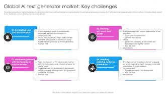Global AI Text Generator Market Key Challenges Deploying AI Writing Tools For Effective AI SS V