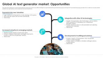 Global AI Text Generator Market Opportunities AI Content Generator Platform AI SS V