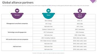 Global Alliance Partners Business Transformation Services Company Profile
