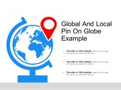 Global and local pin on globe example