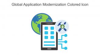 Global Application Modernization Colored Icon In Powerpoint Pptx Png And Editable Eps Format