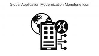 Global Application Modernization Monotone Icon In Powerpoint Pptx Png And Editable Eps Format