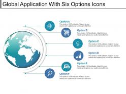 Global application with six options icons