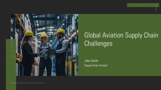 Global Aviation Supply Chain Challenges PPT Graphics AT