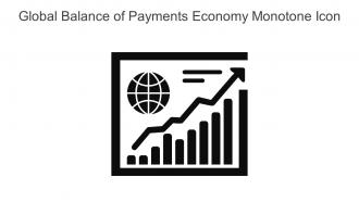 Global Balance Of Payments Economy Monotone Icon In Powerpoint Pptx Png And Editable Eps Format