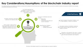 Global Blockchain Industry Key Considerations Assumptions Of The Blockchain Industry IR SS