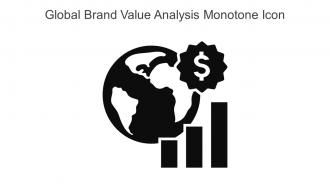 Global Brand Value Analysis Monotone Icon In Powerpoint Pptx Png And Editable Eps Format