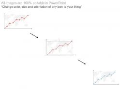 Global business analysis line chart powerpoint slides