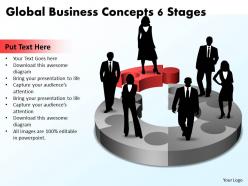 Global business concepts 6 stages powerpoint templates ppt presentation slides 812