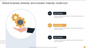 Global Business Diversity And Inclusion Maturity Model Icon