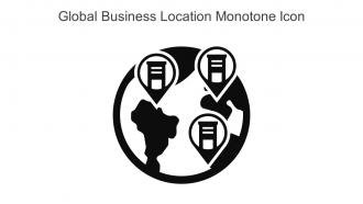 Global Business Location Monotone Icon In Powerpoint Pptx Png And Editable Eps Format