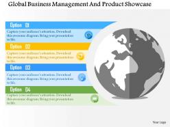 Global business management and product showcase flat powerpoint design