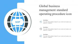 Global Business Management Standard Operating Procedure Icon