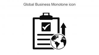 Global Business Monotone Icon In Powerpoint Pptx Png And Editable Eps Format