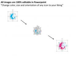 Global business networking and process flat powerpoint design