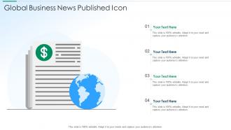 Global business news published icon