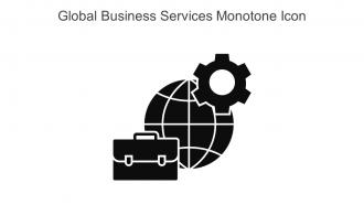 Global Business Services Monotone Icon In Powerpoint Pptx Png And Editable Eps Format