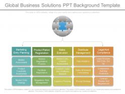 Global business solutions ppt background template