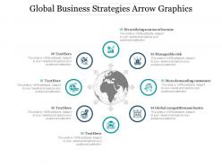 Global business strategies arrow graphics