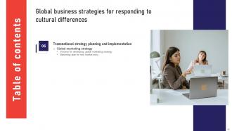 Global Business Strategies For Responding To Cultural Differences Strategy CD V Attractive Downloadable